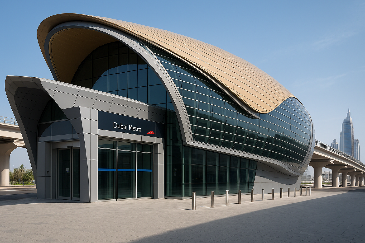 Dubai Metro Exterior 2025