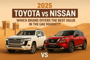2025 Toyota vs Nissan comparison in UAE desert market
