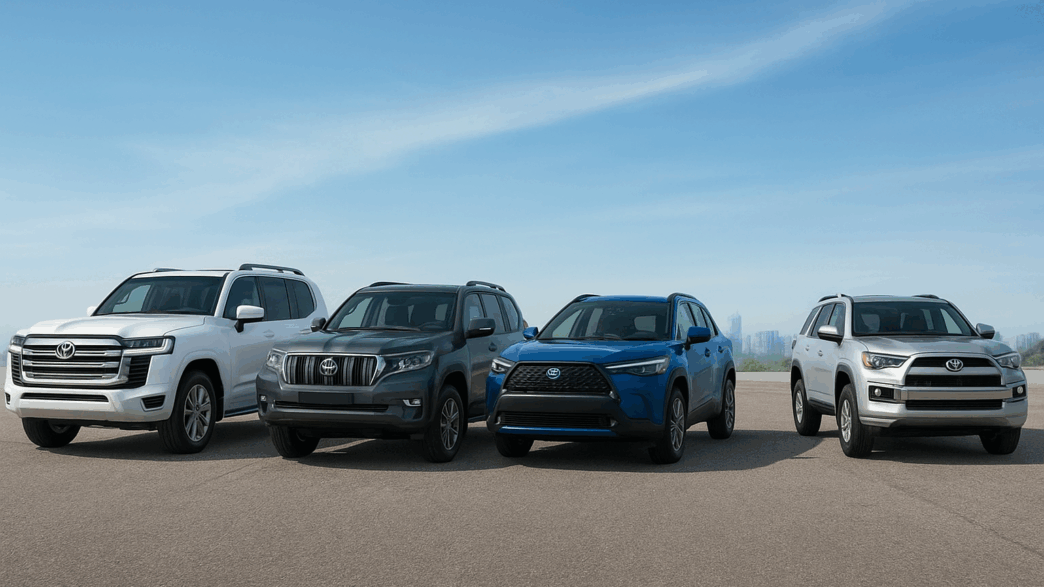 Top 5 Bestselling 2025 Toyota Models in Ajman