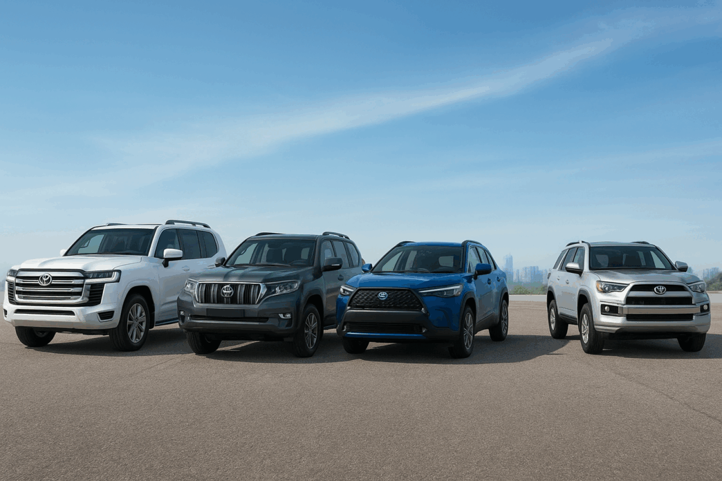 Top 5 Bestselling 2025 Toyota Models in Ajman